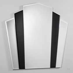 Black Sparkle Silver Mirror
